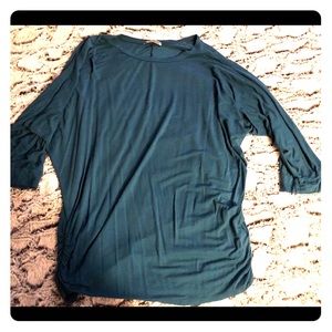 Teal Dolman Top